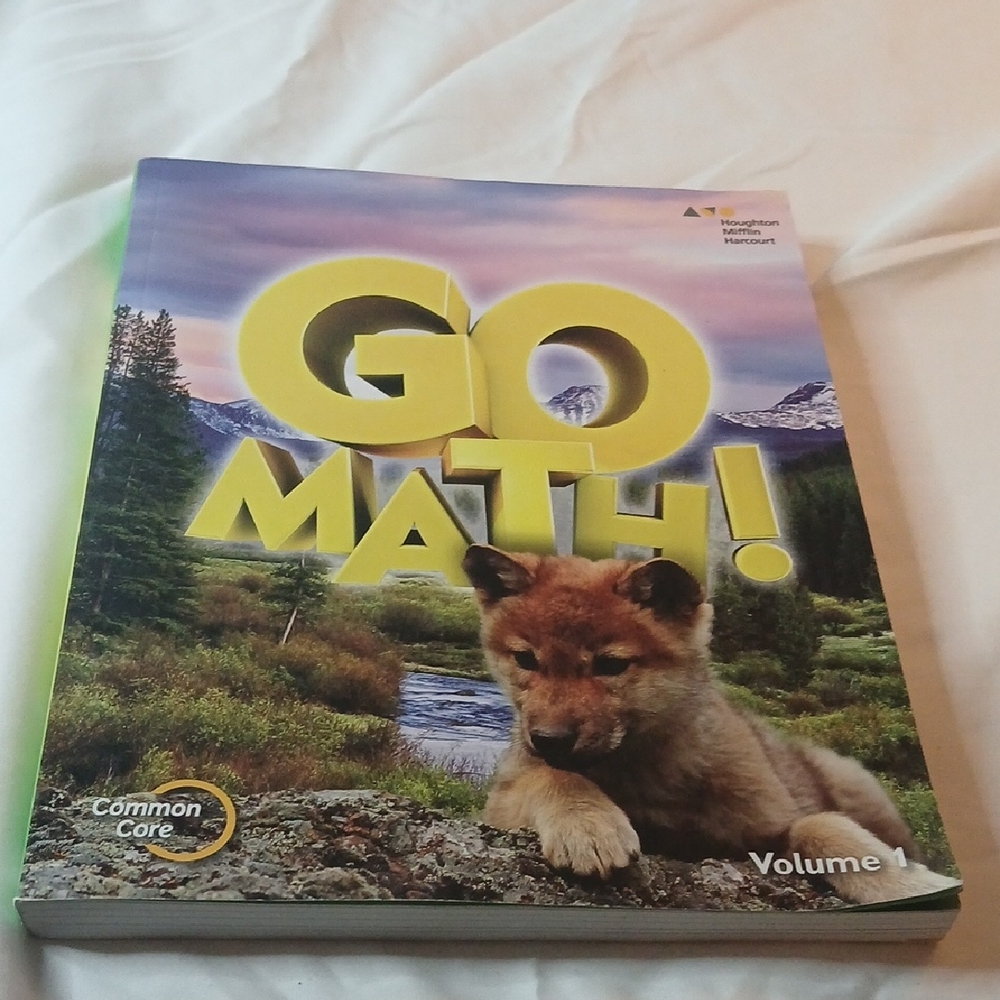 Go Math! Volume 1 Textbook/Workbook In New, Good Condition